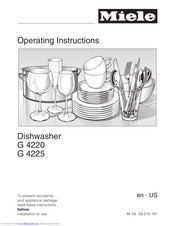 Miele G 4220 Operating Instructions Manual
