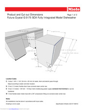 Miele Futura Crystal Crystal G 5175 SCVi Product Dimensions