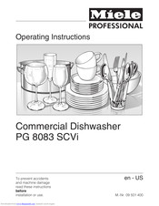 Miele ProfiLine PG 8083 Operating Instructions Manual