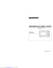 DAEWOO KOG-846T Operating Instructions Manual