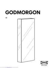 IKEA GODMORGON MIRROR CAB W/1 DR Instructions Manual