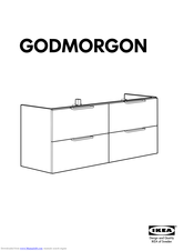 IKEA GODMORGON WASH-STAND W/4 DRWS 55X23