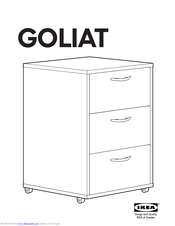 IKEA GOLIAT DRAWER UNIT/CASTERS Instructions Manual