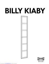 IKEA BILLY KIABY Instructions Manual