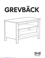 IKEA GREVBACK TV UNIT 35 7/8X18 1/2