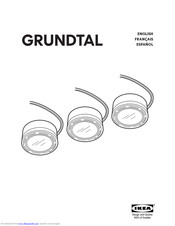 Ikea GRUNDTAL SPOTLIGHT 3PK Instructions Manual
