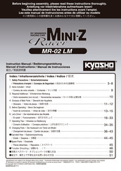 KYOSHO MINI-Z Racer MR-02 LM Type Instruction Manual