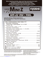 KYOSHO Mini-Z Racer MR-02 RML Type Instruction Manual