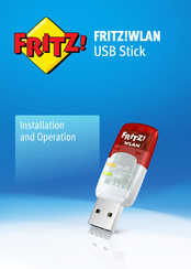 AVM FRITZ!WLAN USB Stick N Installation And Operation Manual