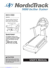 NordicTrack Incline Trainer 9800 Manual