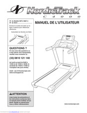 NordicTrack C4000 Treadmill Manuel