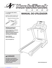 NordicTrack C4000 Treadmill Manual Do Utilizador