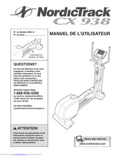 NordicTrack Cx 938 Elliptical Manuel De L'utilisateur