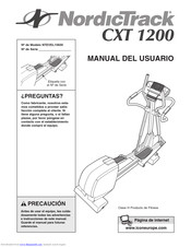 NordicTrack Cxt 1200 Elliptical Manual Del Usuario