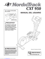 NordicTrack Cxt 950 Elliptical Manual Del Usuario