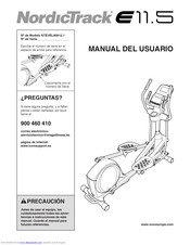 NordicTrack E 11.5 Elliptical Manual Del Usuario