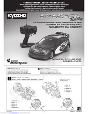 KYOSHO SUBARU WR Car Concept Instruction Manual