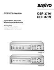 Sanyo DSR-3716 Instruction Manual
