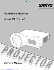 Sanyo PLC-XL45 Owner's Manual