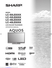 Sharp Aquos LC-46LE835X Manuals | ManualsLib