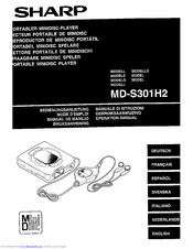Sharp MD-S301H2 Operation Manual