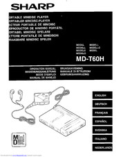 Sharp MD-T60H Operation Manual