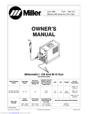Miller Electric Millermatic 155 Owner's Manual