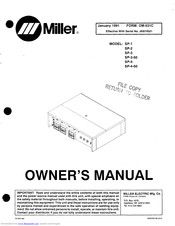Miller SP-2 Owner's Manual
