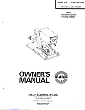 Miller Electric MILLERMATIC 3OAN CONTROL/FEEDER Owner's Manual