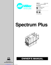 Miller Electric Spectrum Plus Owner's Manual