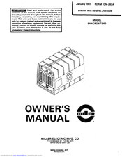 Miller Electric SYNCRON 300 Owner's Manual