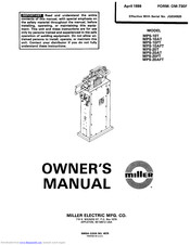 Miller Electric MPS-20FT Owner's Manual