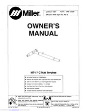 Miller Electric MT-17 Series Owner's Manual