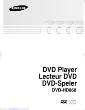 SAMSUNG DVD-HD860 User Manual
