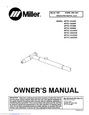 Miller Electric MTTC-1512VNR Owner's Manual