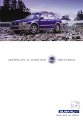 Subaru 2004 Impreza OUTBACK SPORT Owner's Manual