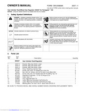 Miller Electric Gas Cylinder Rack Owner's Manual