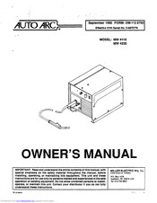 Auto Arc AUTO ARC MW 4110 Owner's Manual