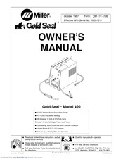 Miller Gold Seal Model 420 Owner's Manual