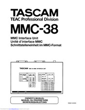 Tascam MMC-38 Owner's Manual