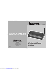 Hama Wireless LAN Router Operating Instructions Manual