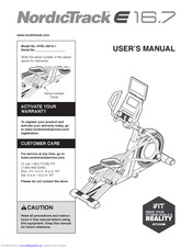 NordicTrack E 16.7 Manual