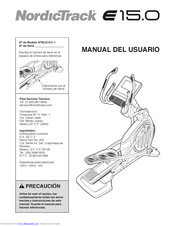 NordicTrack E 15.0 Elliptical Manual Del Usuario