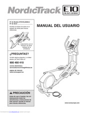 NordicTrack E10 Rear Drive Elliptical Manual Del Usuario