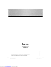 Hama I 600 Operating	 Instruction