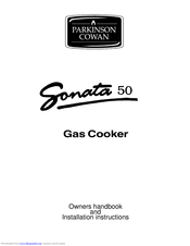 Parkinson Cowan CALOR Sonata 50 Owners And Installation Instructions