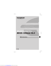 OLYMPUS ZUIKO DIGITAL ED35-100mm f2.0 Instructions