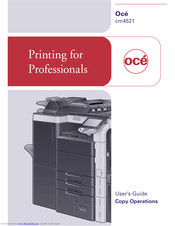 Oce cm4521 User Manual