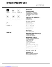 HOTPOINT-ARISTON LSP 720 Operating	 Instruction