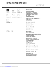 HOTPOINT-ARISTON LFSA+ 2164 Operating Instructions Manual